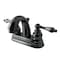 Kingston Brass NB5610AL 4" Centerset Bathroom Faucet, Black Stainless Steel NB5610AL - alternate 1